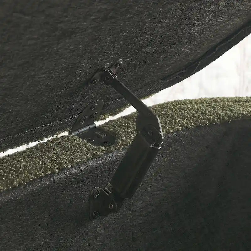 Boucle Sherpa Storage Bench 40"L Tufted 350lb Capacity Safety Hinges Solid Wood No Assembly Ottoman