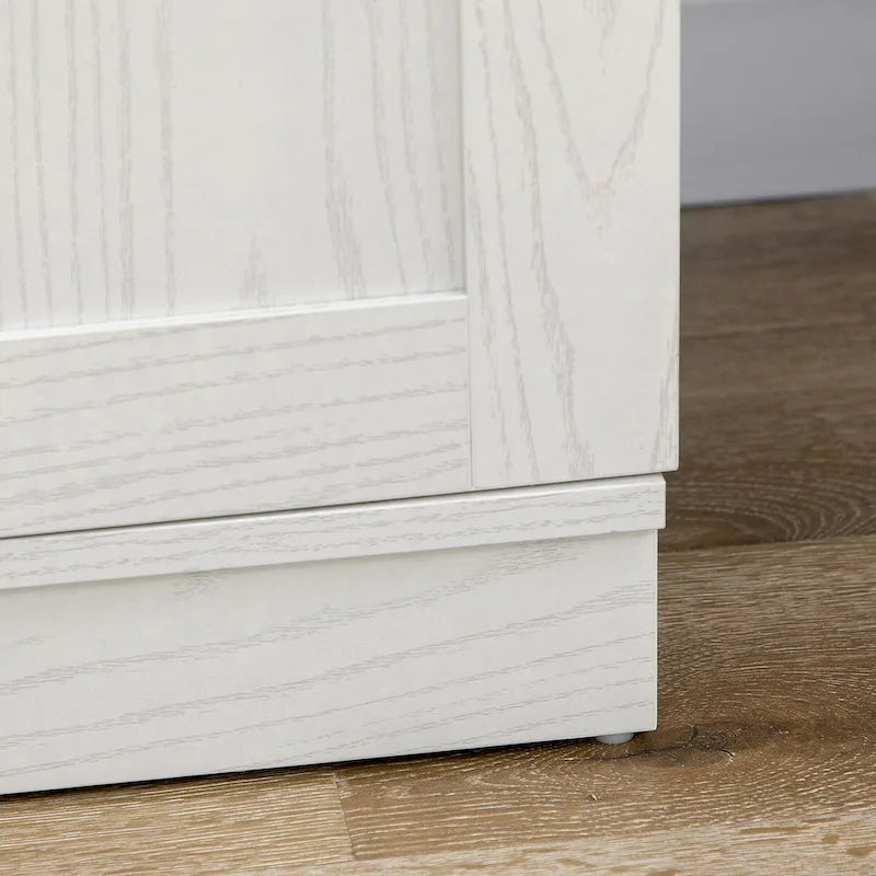 63" Kitchen Pantry Cabinet - 14 Tier Shelves 2 Doors - 6 Adjustable Shelves - Freestanding Wood Grain Storage Cupboard - 198 lbs