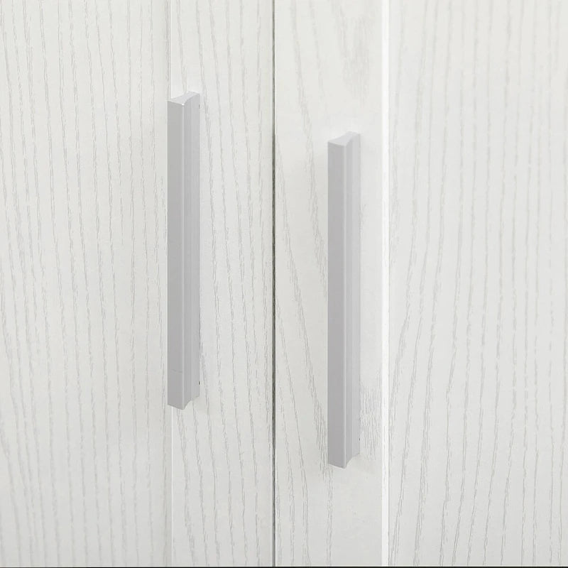 63" Kitchen Pantry Cabinet - 14 Tier Shelves 2 Doors - 6 Adjustable Shelves - Freestanding Wood Grain Storage Cupboard - 198 lbs