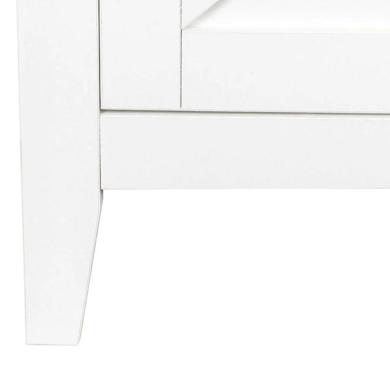 59" Freestanding Storage Cabinet with 4 Doors & 4 Open Shelves - Particle Board Sideboard Buffet - 88 lbs Capacity - Living Room