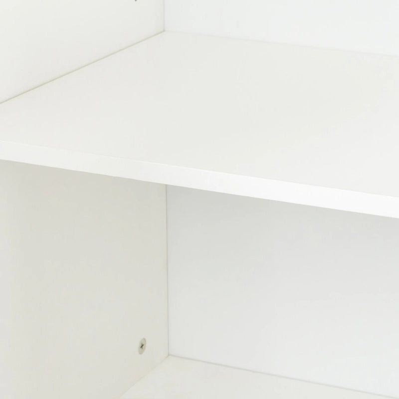 59" Freestanding Storage Cabinet with 4 Doors & 4 Open Shelves - Particle Board Sideboard Buffet - 88 lbs Capacity - Living Room