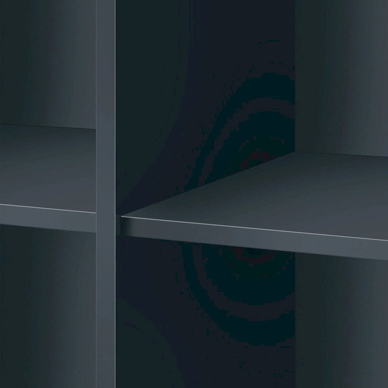 Modern Sideboard Buffet Cabinet - 3 Drawers, Glass Doors, Adjustable Shelves, Gold Metal Legs, 133 LBS Capacity