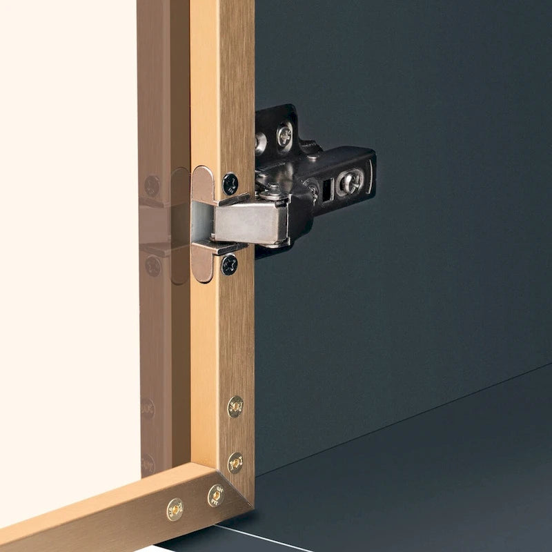 Modern Sideboard Buffet Cabinet - 3 Drawers, Glass Doors, Adjustable Shelves, Gold Metal Legs, 133 LBS Capacity