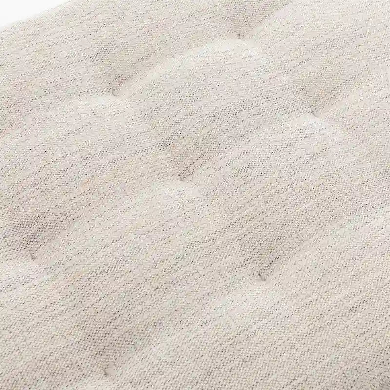 43.3" Tufted Storage Ottoman Bench - 300 lb Capacity Upholstered Seat with Lift-Top, Safety Hinge - Beige End of Bed Bench for Bedroom