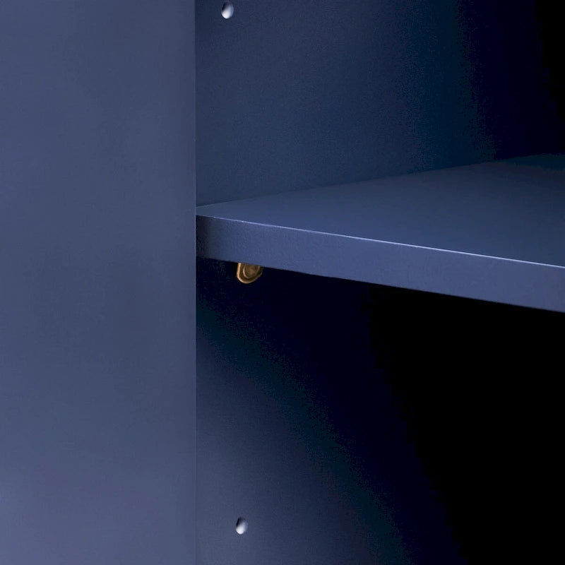 60" Curved Corner Sideboard Cabinet with 4 Wavy Doors 3 Adjustable Shelves MDF Pine Veneer Modern Storage for Living Room Dining Entryway