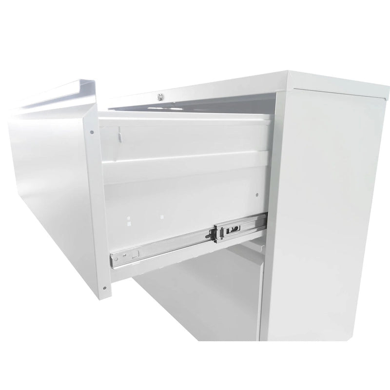 Lockable 3-Drawer Lateral File Cabinet Steel 330lb Capacity Full Extension Ball Bearing Legal A4 F4