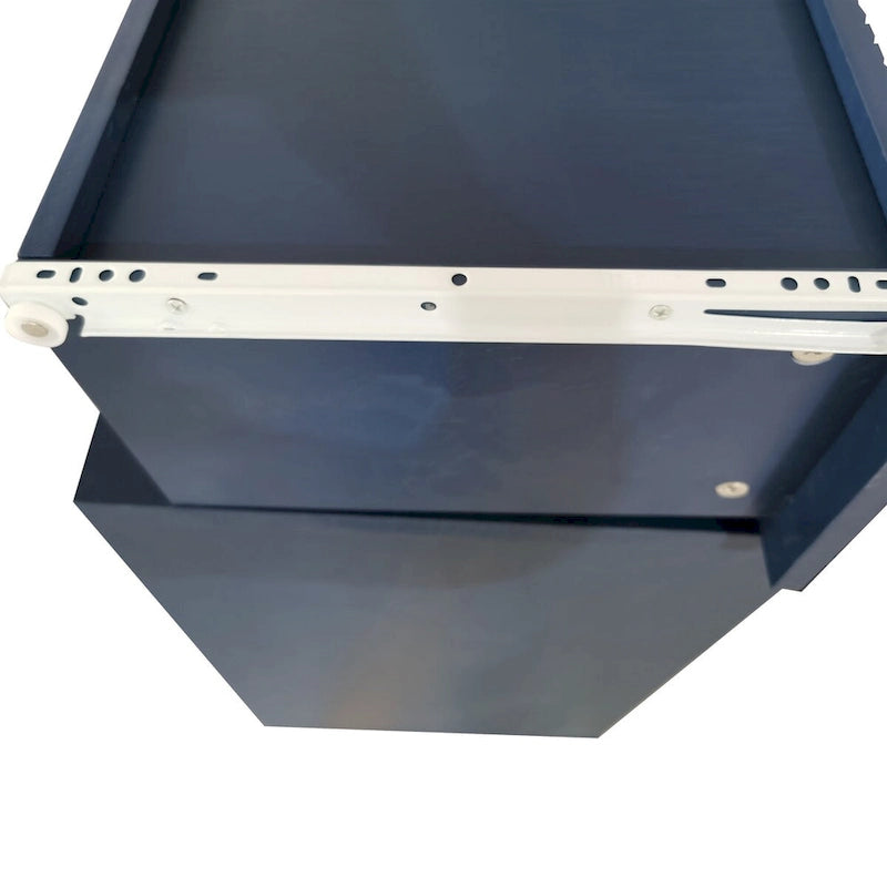 Carved Sideboard Cabinet with 2 Doors & 3 Drawers - MDF Wood Veneer Buffet with Curved Top, Zinc Alloy Handles, Adjustable Shelves