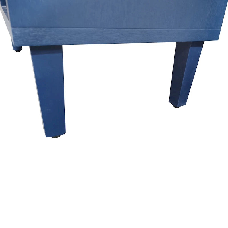 Carved Sideboard Cabinet with 2 Doors & 3 Drawers - MDF Wood Veneer Buffet with Curved Top, Zinc Alloy Handles, Adjustable Shelves