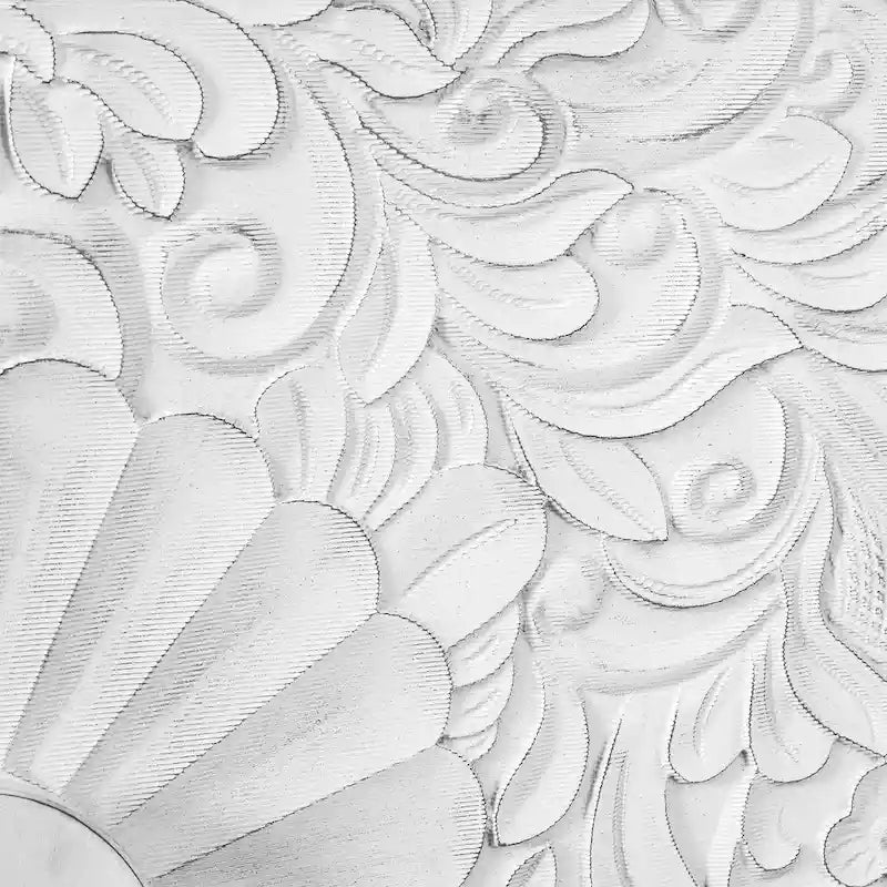 Vintage White Carved Door TV Stand Cabinet Black Frame Adjustable Shelves Multi-Functional Sideboard