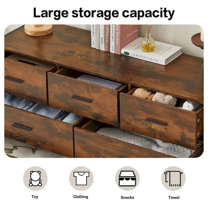 31.5" Barn Door Buffet Cabinet with Wine Rack 2 Drawers Adjustable Shelf Retro Country Style MDF Sideboard for Kitchen Dining Living Room