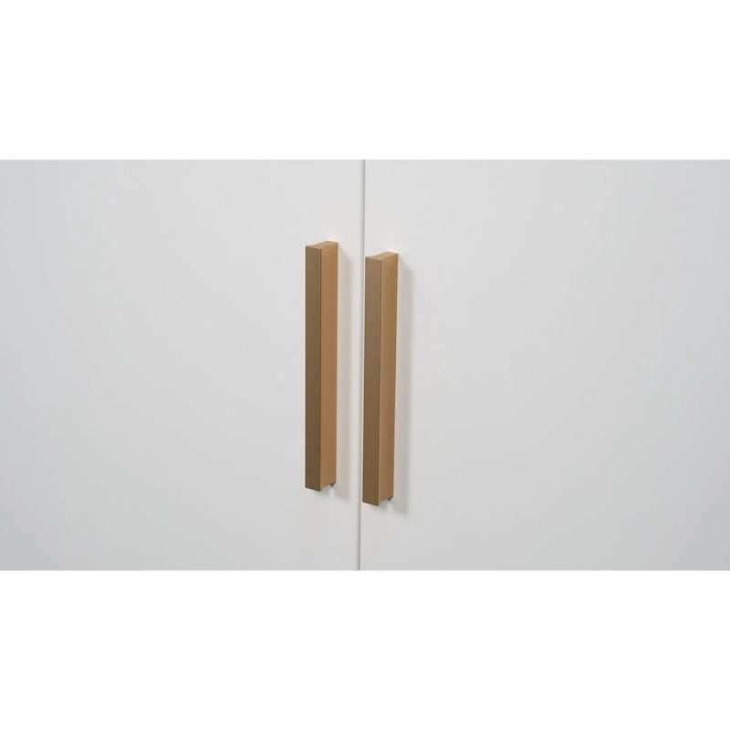 Lockable Steel Storage Cabinet - 2 Doors 2 Adjustable Shelves - 180 lbs Capacity - Wall Mount Garage Office Organizer - Metal