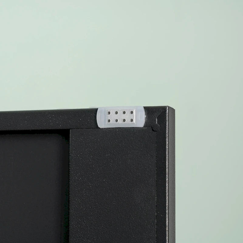 Lockable Steel Storage Cabinet - 2 Doors 2 Adjustable Shelves - 180 lbs Capacity - Wall Mount Garage Office Organizer - Metal