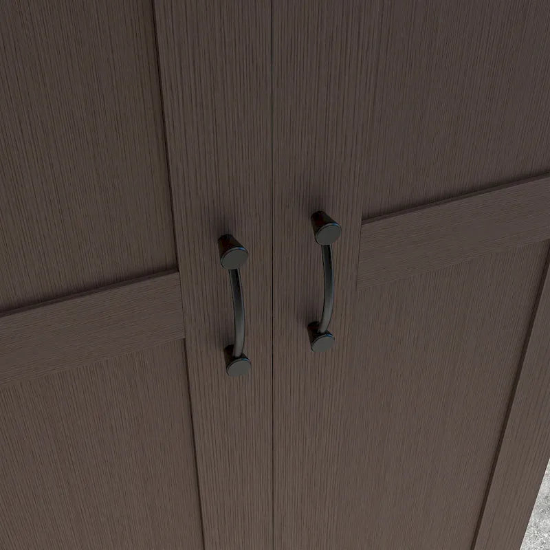 Tall Storage Cabinet 69"H - Soft Close Doors, 3 Adjustable Shelves, Anti-Tip, 110 LBS Capacity, Modern Pantry