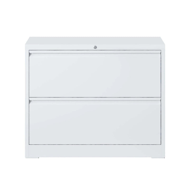 2-Drawer Metal Filing Cabinet with Lock - 220 LBS Capacity, Ball Bearing Slides, Legal/A4/F4 Size, Home Office