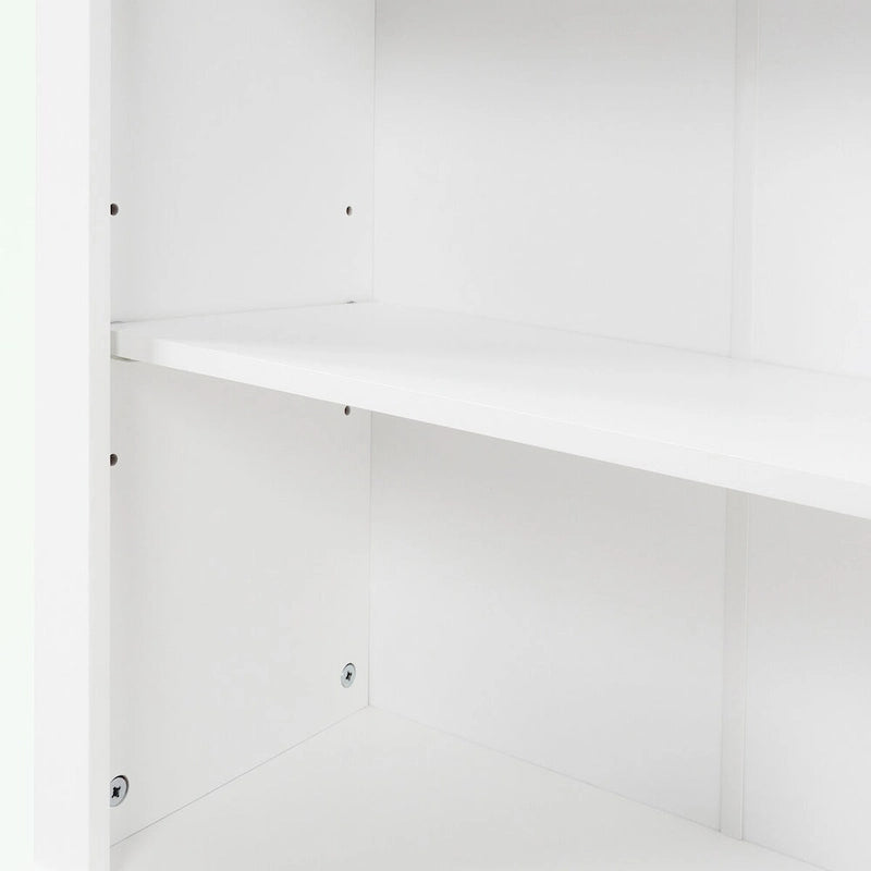 Bathroom Storage Cabinet with Drawer - Waterproof MDF Floor Cabinet with Adjustable Shelf, Metal Knobs, Anti-Tip Device - Linen Tower Organizer