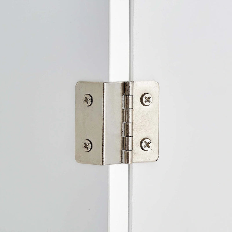 Grey Tall Storage Cabinet 2 Drawers 2 Doors 3-Tier Adjustable Shelf MDF Waterproof Anti-Tip Bathroom